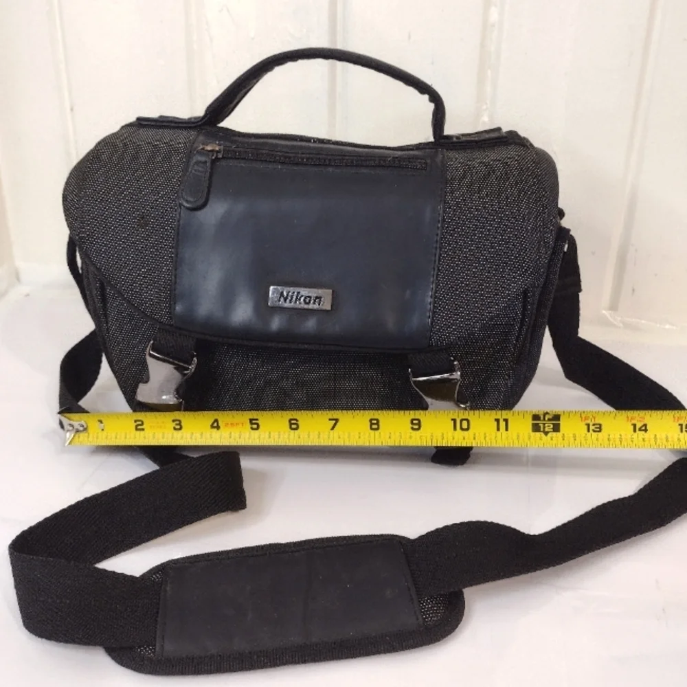 Nikon Black and Gray Messenger Bag with Adjustable Strap